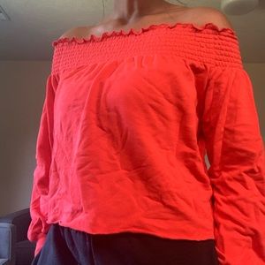 Urban Outfitters Off the Shoulder Cropped Sweater